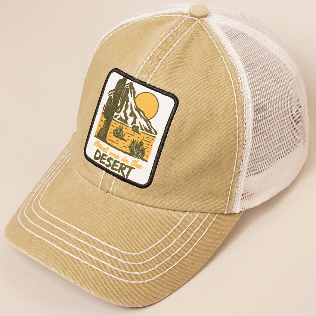 Meet Me In The Desert Mesh Back Baseball Cap