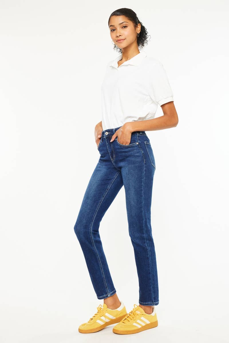 KC - Cigarette Fit Dark Wash