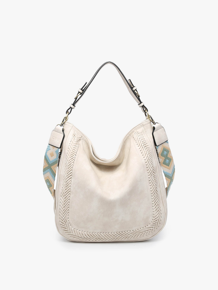 M2049 Aris Whipstitch Hobo/Crossbody w/ Guitar Strap