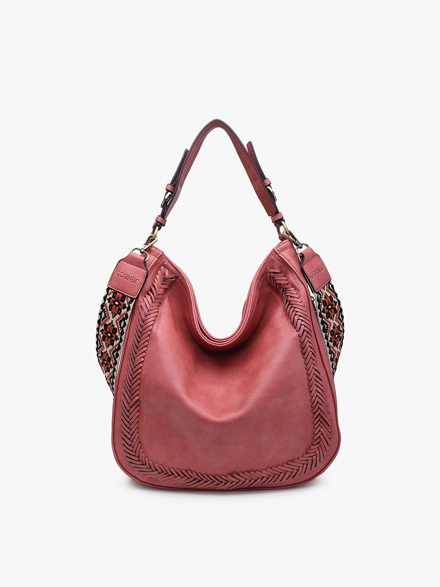 M2049 Aris Whipstitch Hobo/Crossbody w/ Guitar Strap