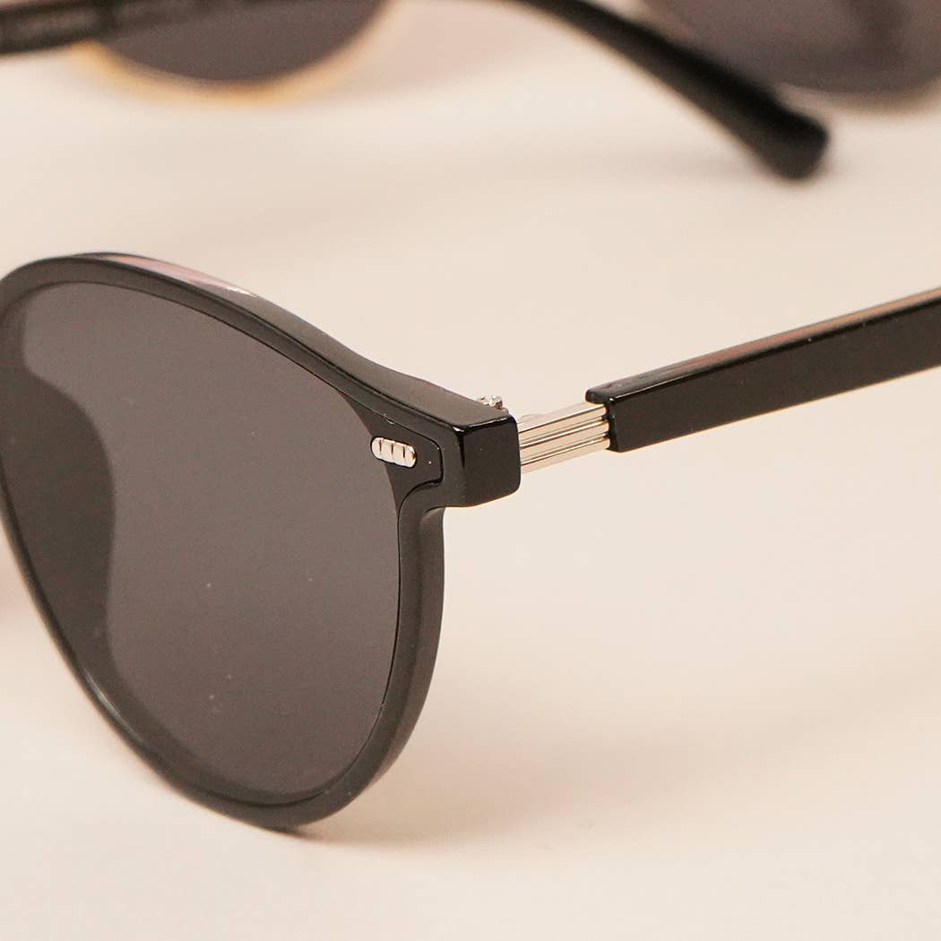 Acetate Round Fashion Sunglasses