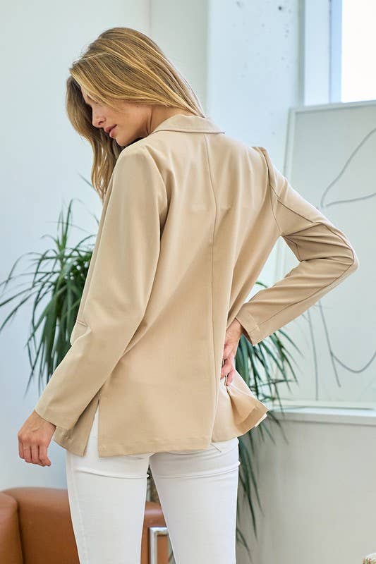 Blazer With Side Slit - 10034J