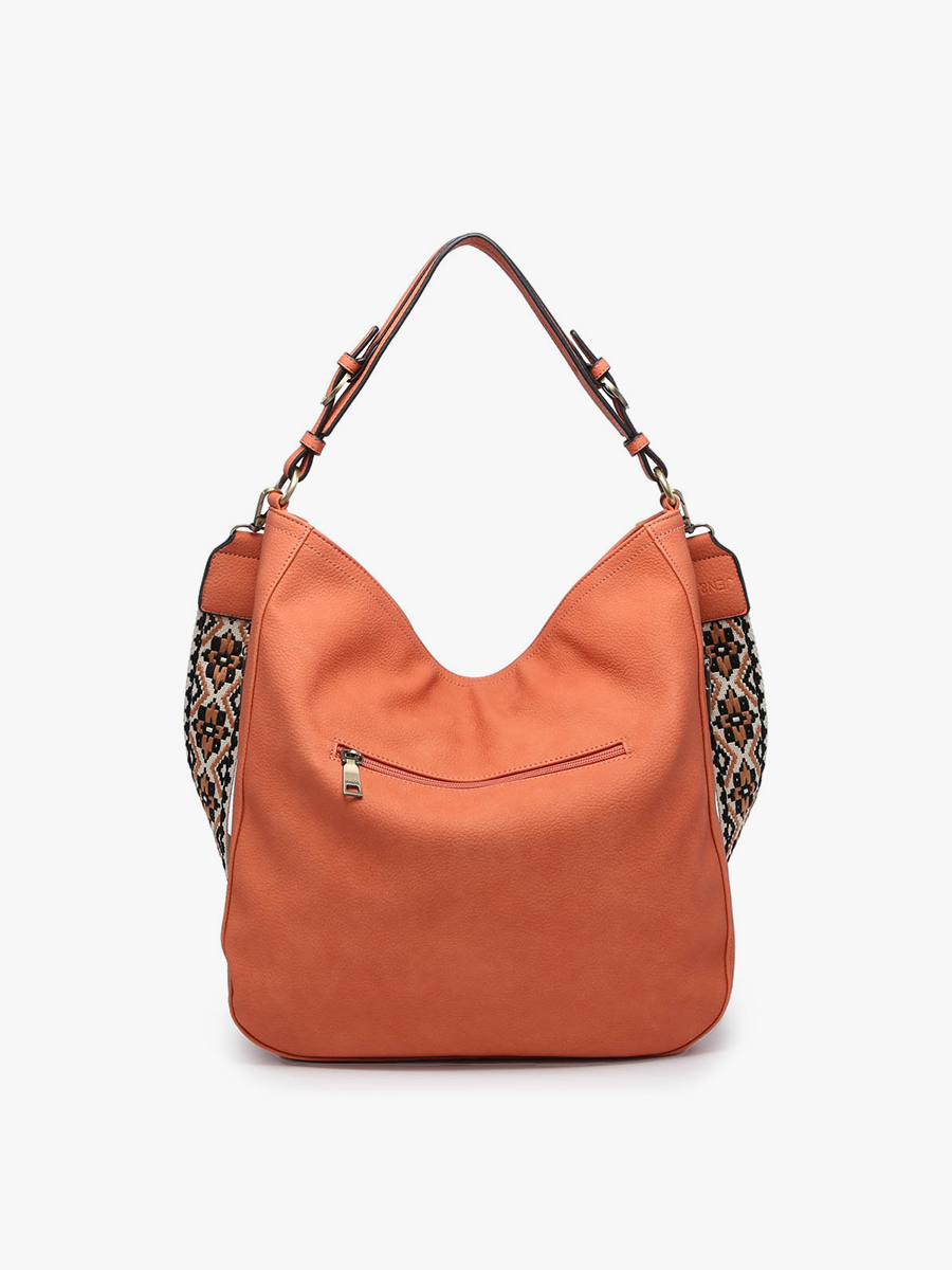 M2049 Aris Whipstitch Hobo/Crossbody w/ Guitar Strap