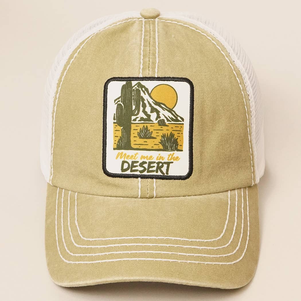 Meet Me In The Desert Mesh Back Baseball Cap