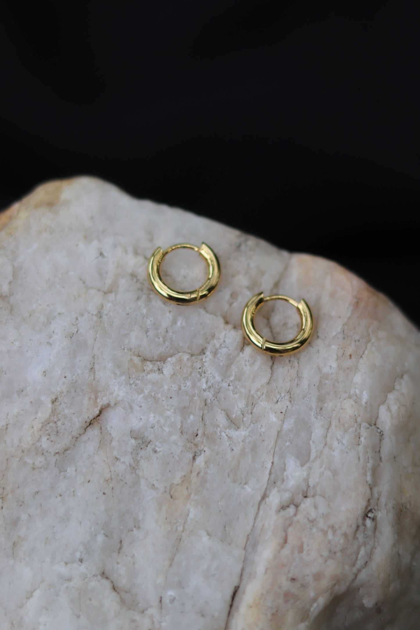2x Mini Mara Hoops - Gold - Stainless Steel - Water Proof