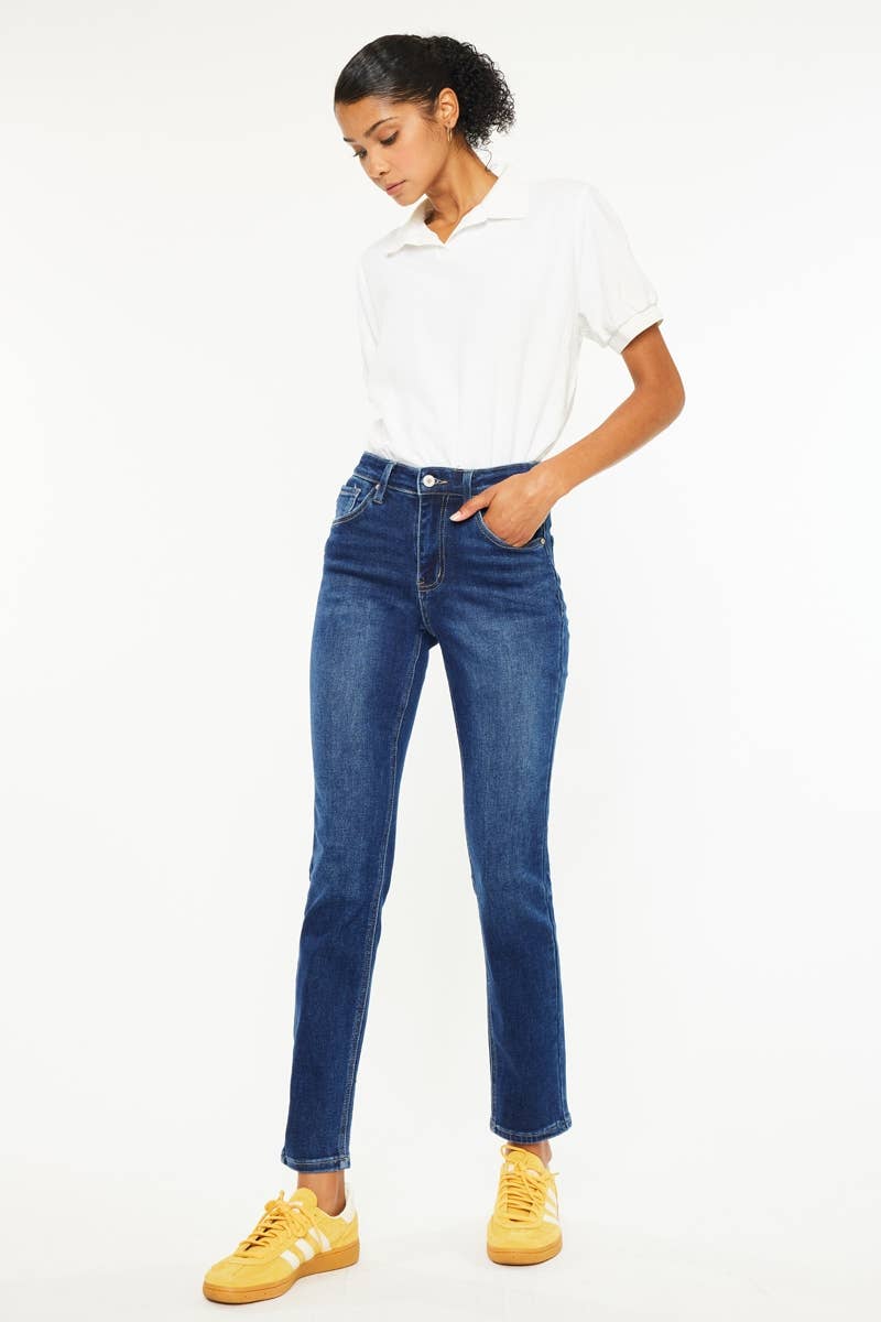 KC - Cigarette Fit Dark Wash