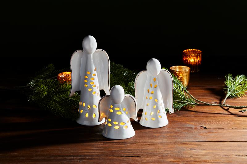 ANGEL CERAMIC VOTIVE COVER