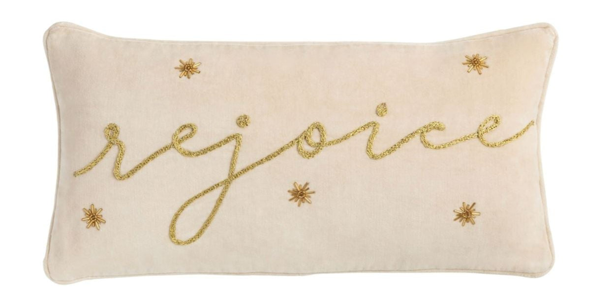 GOLD CHRISTMAS PILLOW