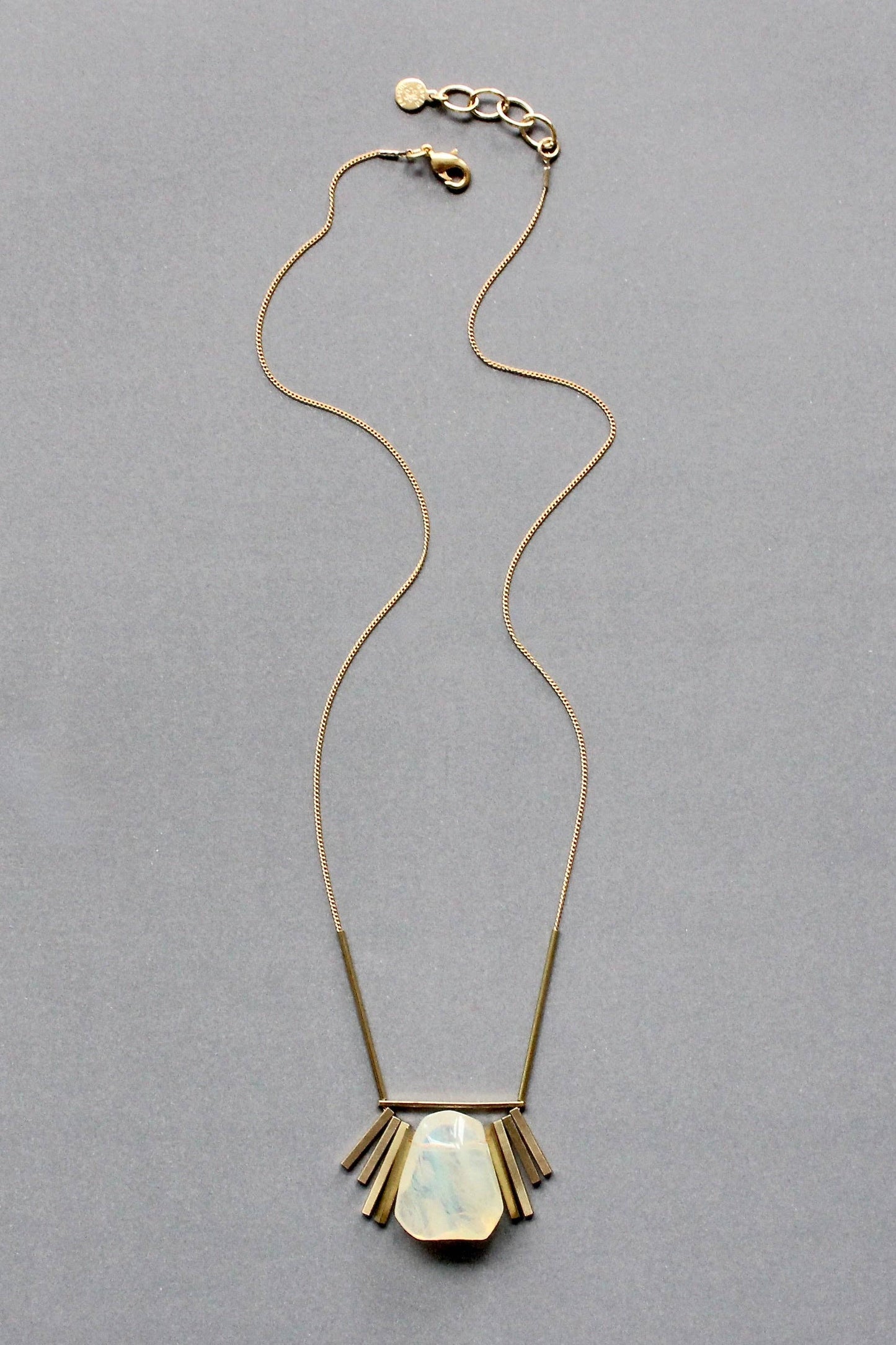 Quartz geometric necklace