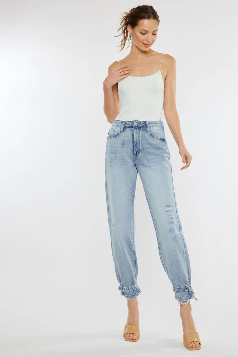 KC- High Rise Jogger Denim