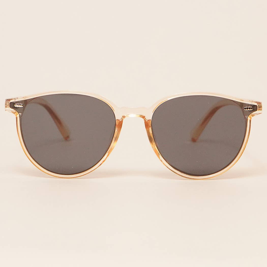 Acetate Round Fashion Sunglasses