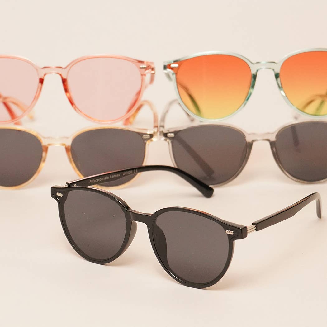 Acetate Round Fashion Sunglasses