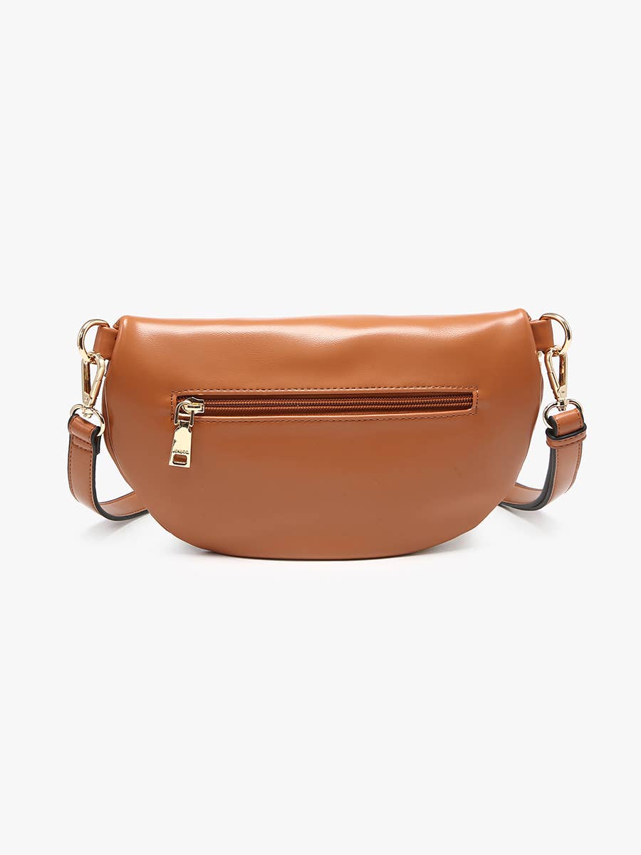 M2821 Nevaeh Straw Sling/Crossbody w/ Vegan Leather Contrast