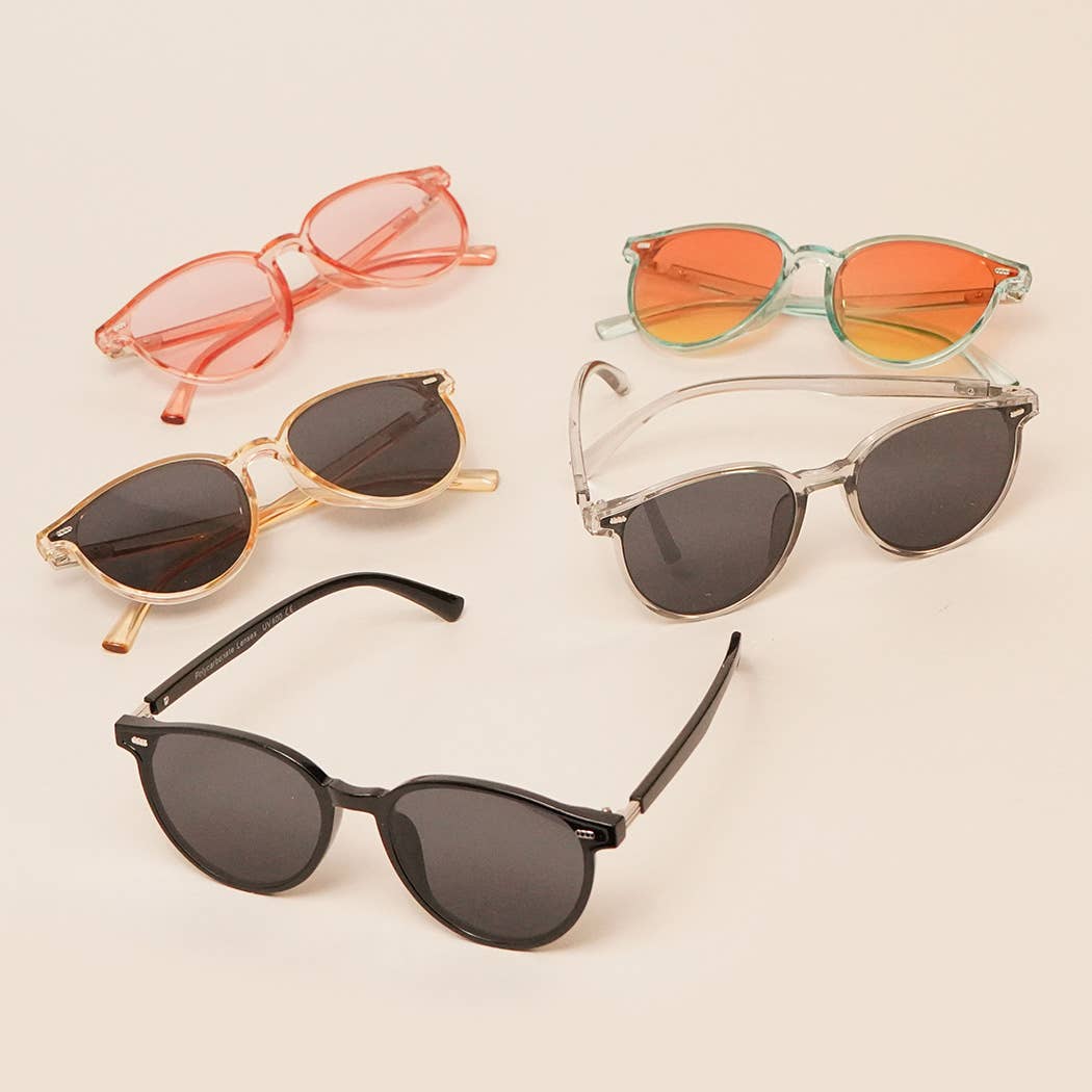 Acetate Round Fashion Sunglasses