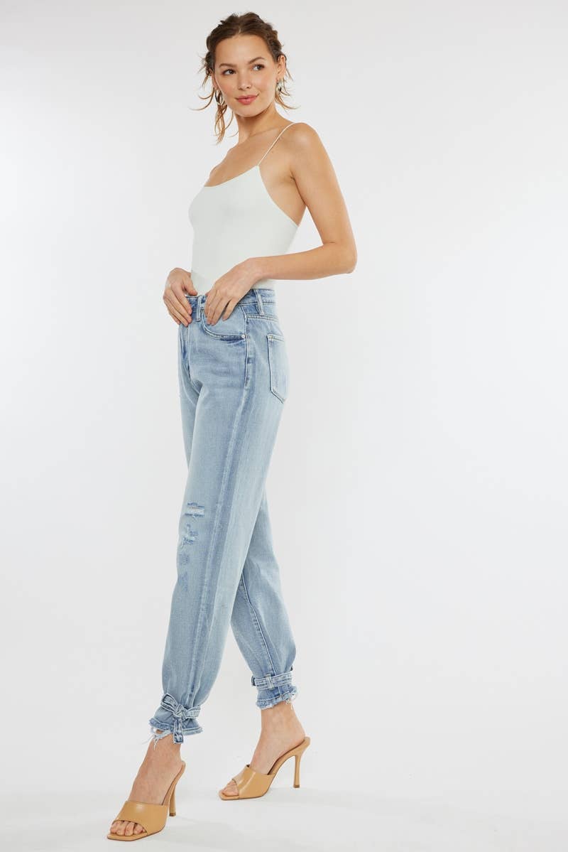 KC- High Rise Jogger Denim