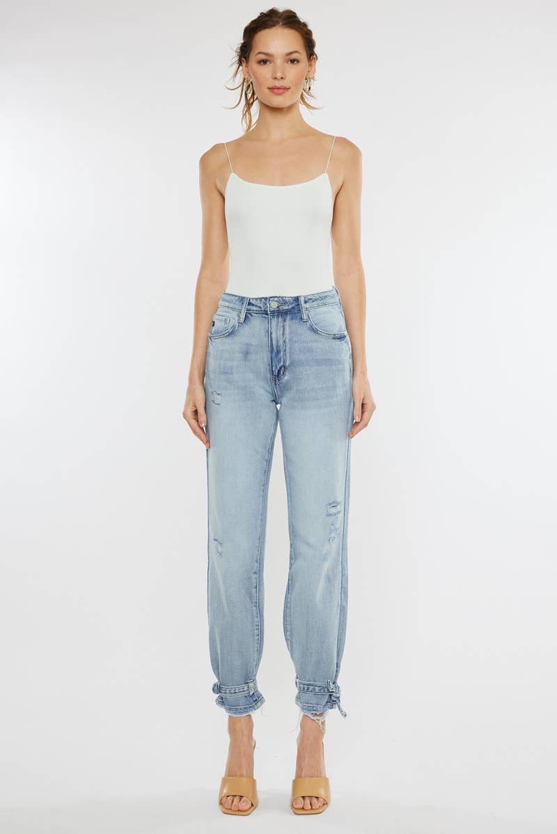 KC- High Rise Jogger Denim