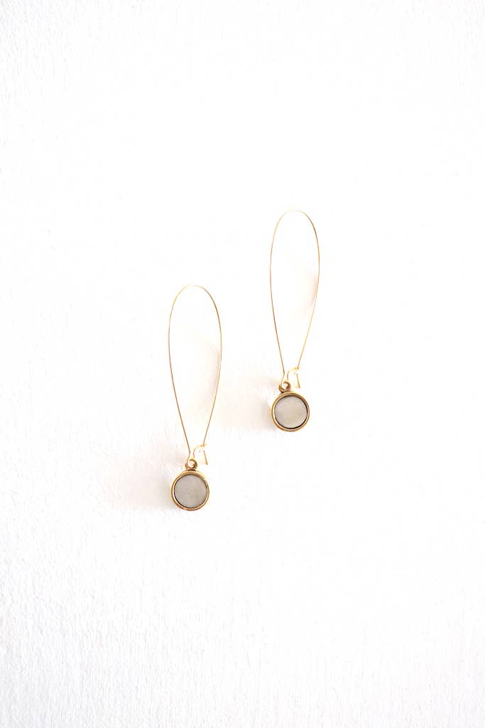 Angie Earrings (Gold Bone)