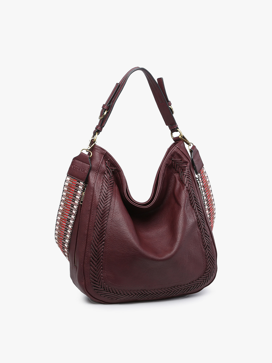 M2049 Aris Whipstitch Hobo/Crossbody w/ Guitar Strap