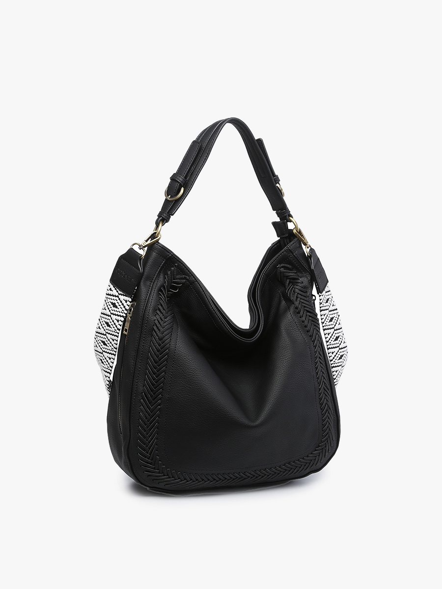M2049 Aris Whipstitch Hobo/Crossbody w/ Guitar Strap
