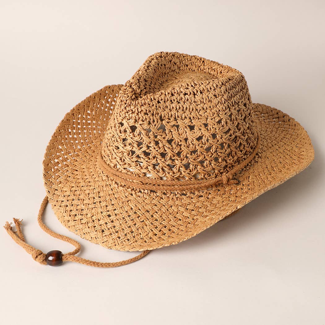 Natural Material Straw Panama Adjustable Sun Hat