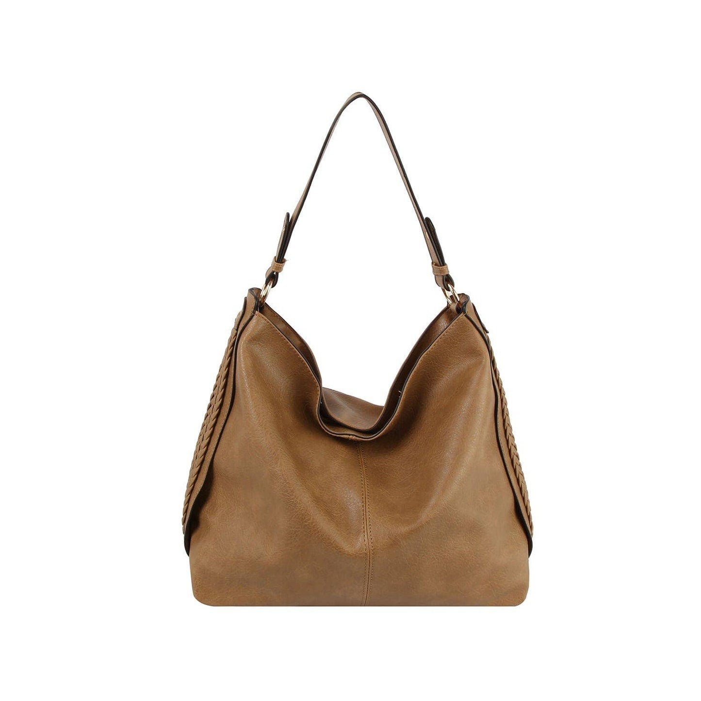 LH113Z Braided Side Detail Hobo Bag