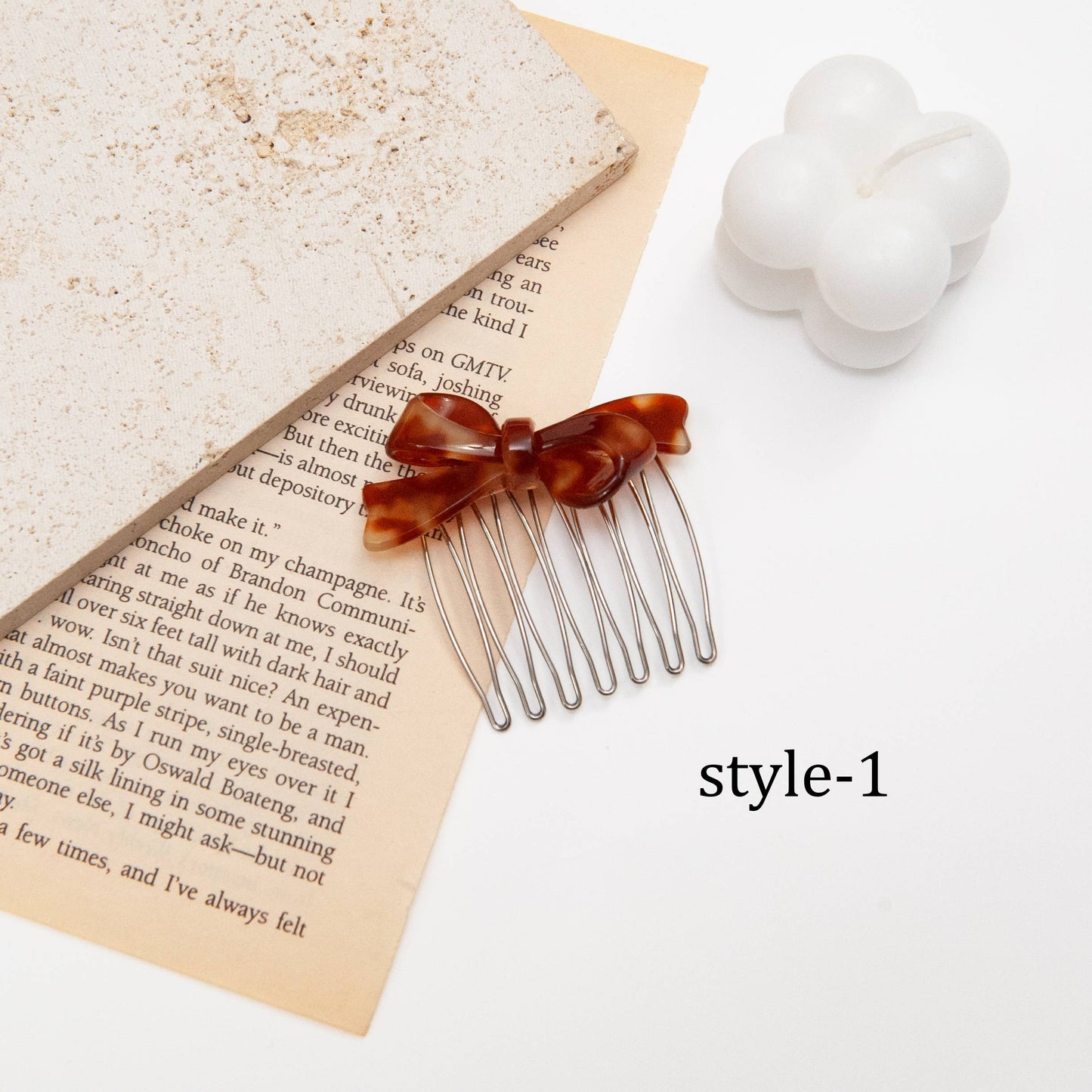 Acetate Bow Side Hair Comb
