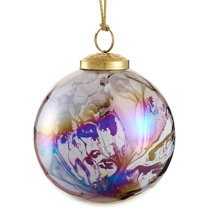 Glass Ball Ornament Purple