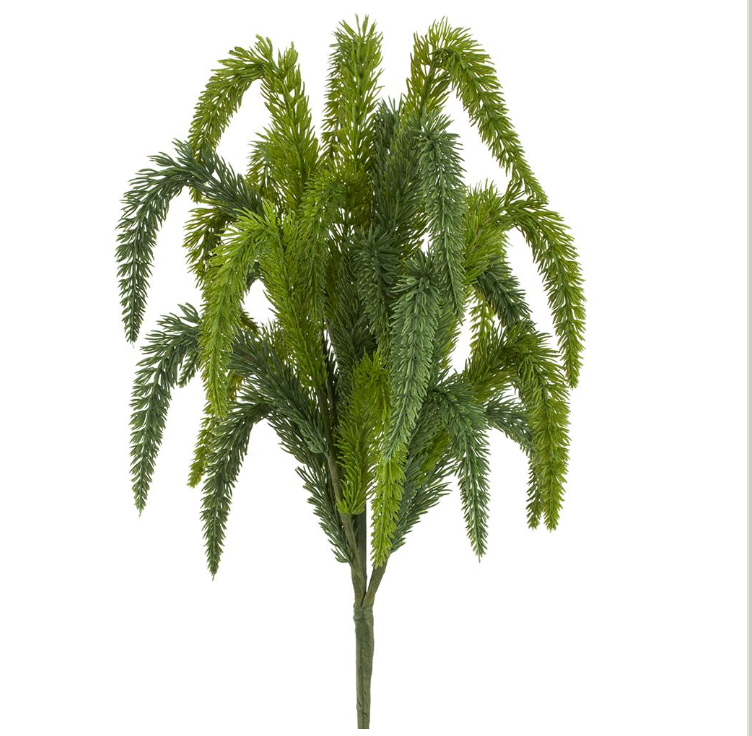 3" Soft PE Foxtail Pine Bush Green