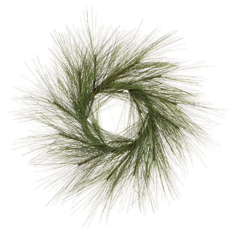 38" Long Needle Pine Wreath Green