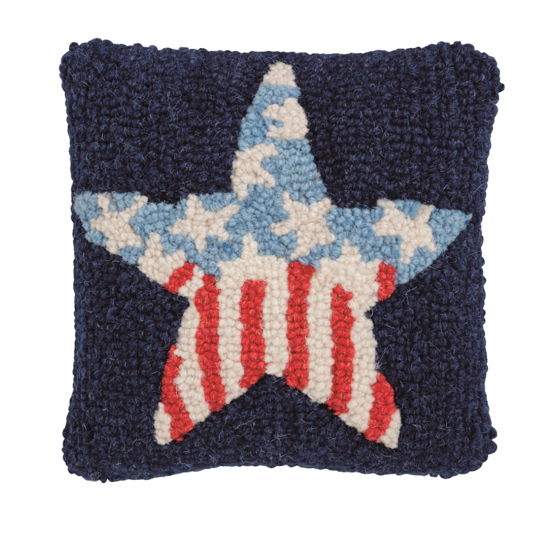 Star Hooked Pillow