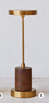 Mango Wood & Acrylic LED Table Lamp
