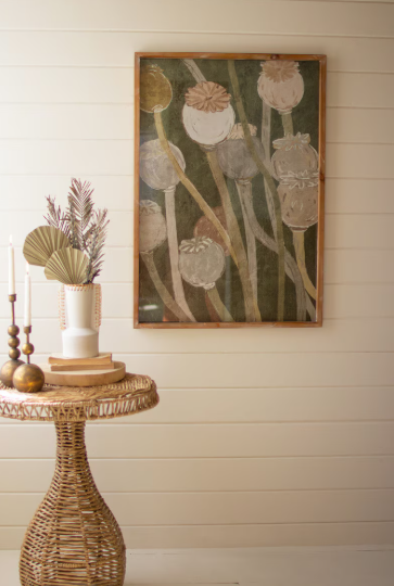 Poppy Print Under Glass