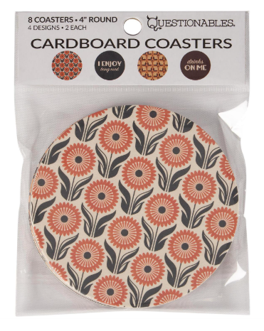 Drinks on me coaster set