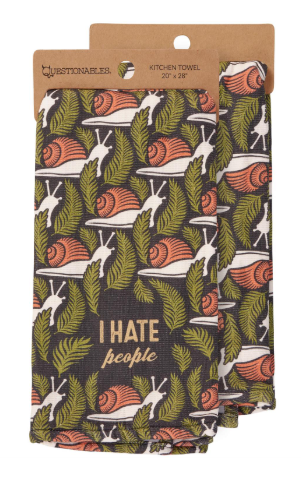 I hate people Kitchen Towel
