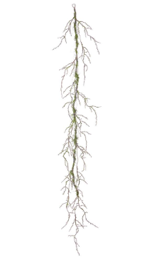 74.5" Moss Twig Garland Green