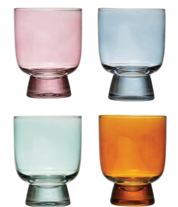 6oz. Drinking Glasses 4 - colors