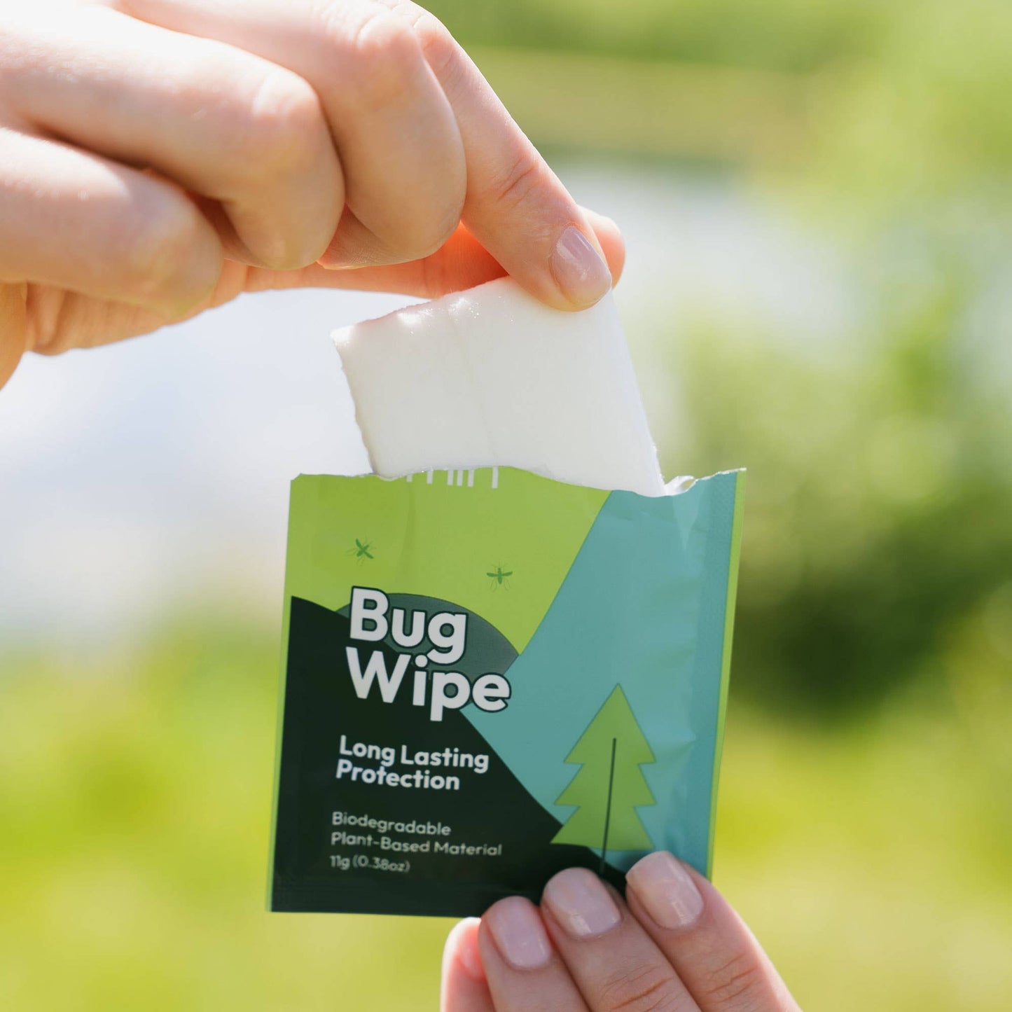 Bug Repellent Wipes - Citronella & Peppermint Oil - 15 Count