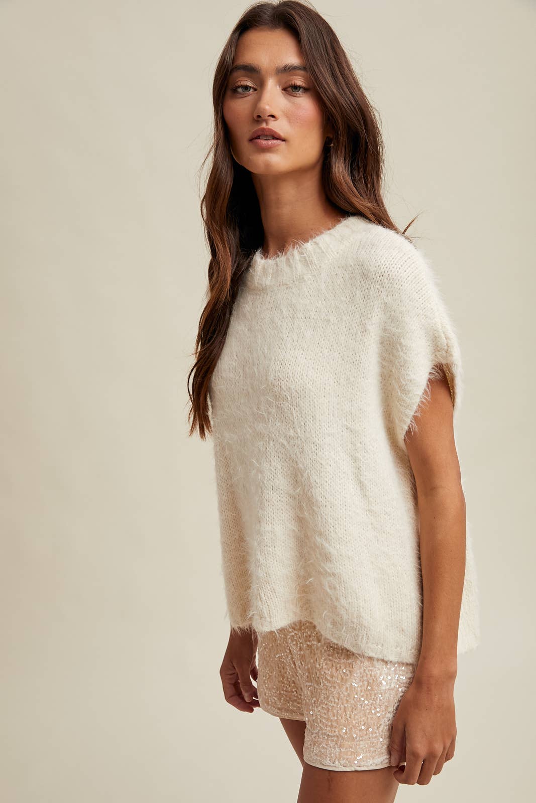 MOHAIR SWEATER VEST / WL25-10900