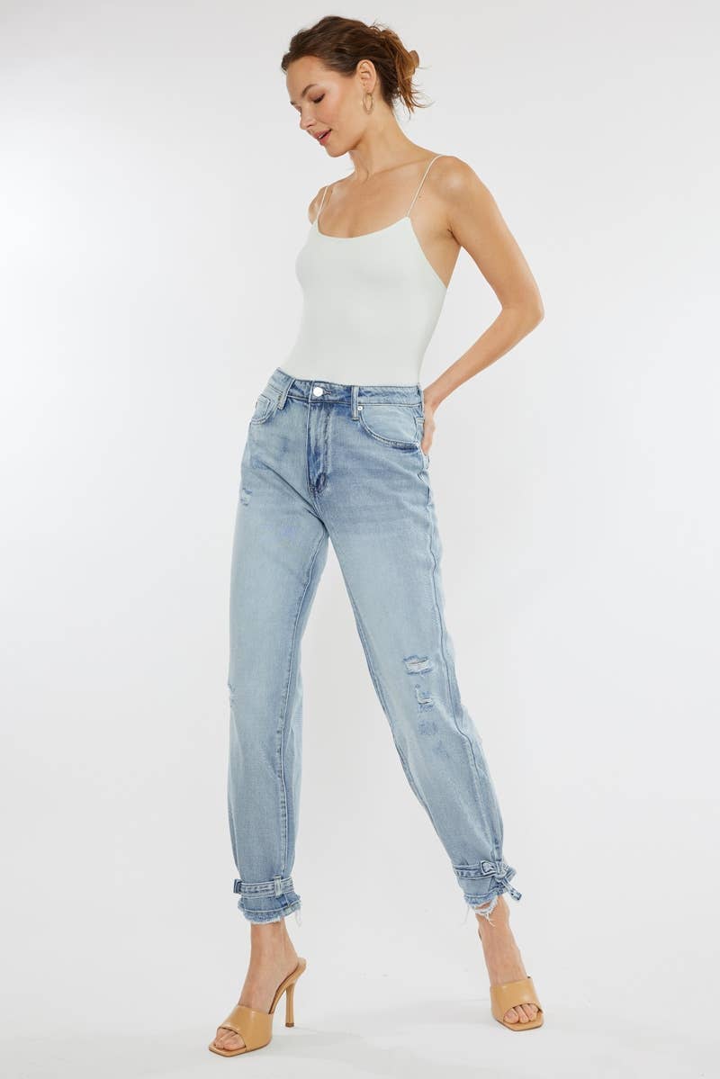 KC- High Rise Jogger Denim