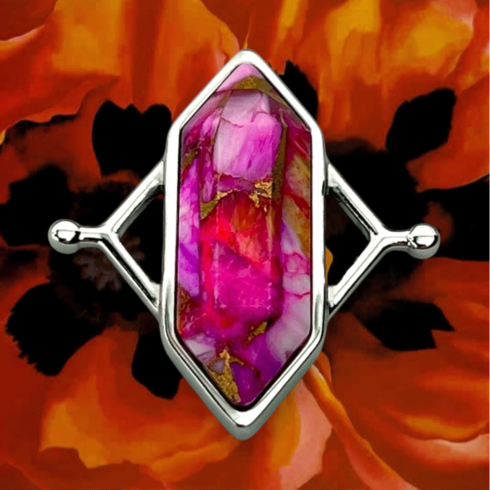 "Oriental Poppies" TwinPoint™ Mosaic Stone Element
