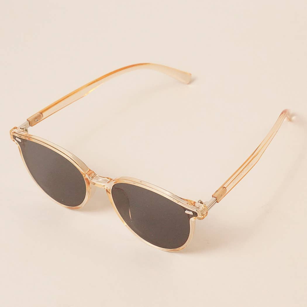 Acetate Round Fashion Sunglasses