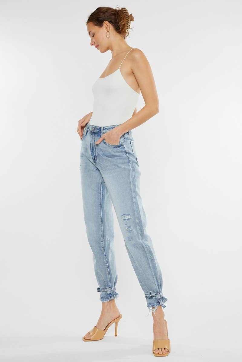KC- High Rise Jogger Denim