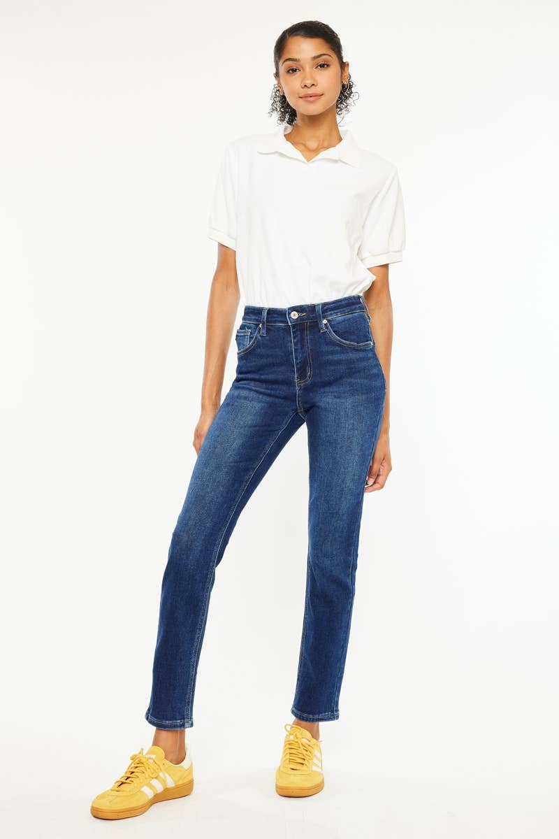KC - Cigarette Fit Dark Wash