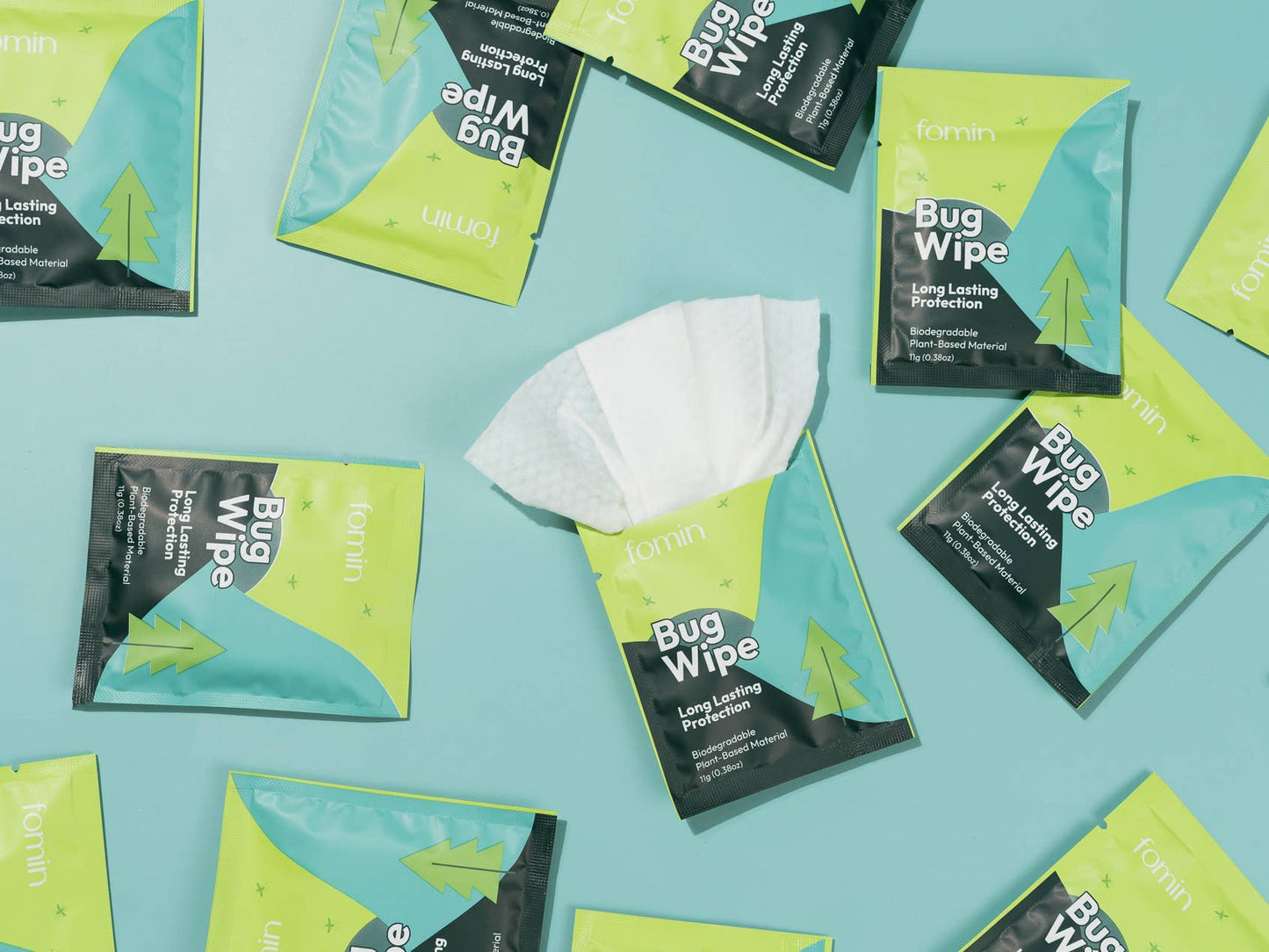 Bug Repellent Wipes - Citronella & Peppermint Oil - 15 Count