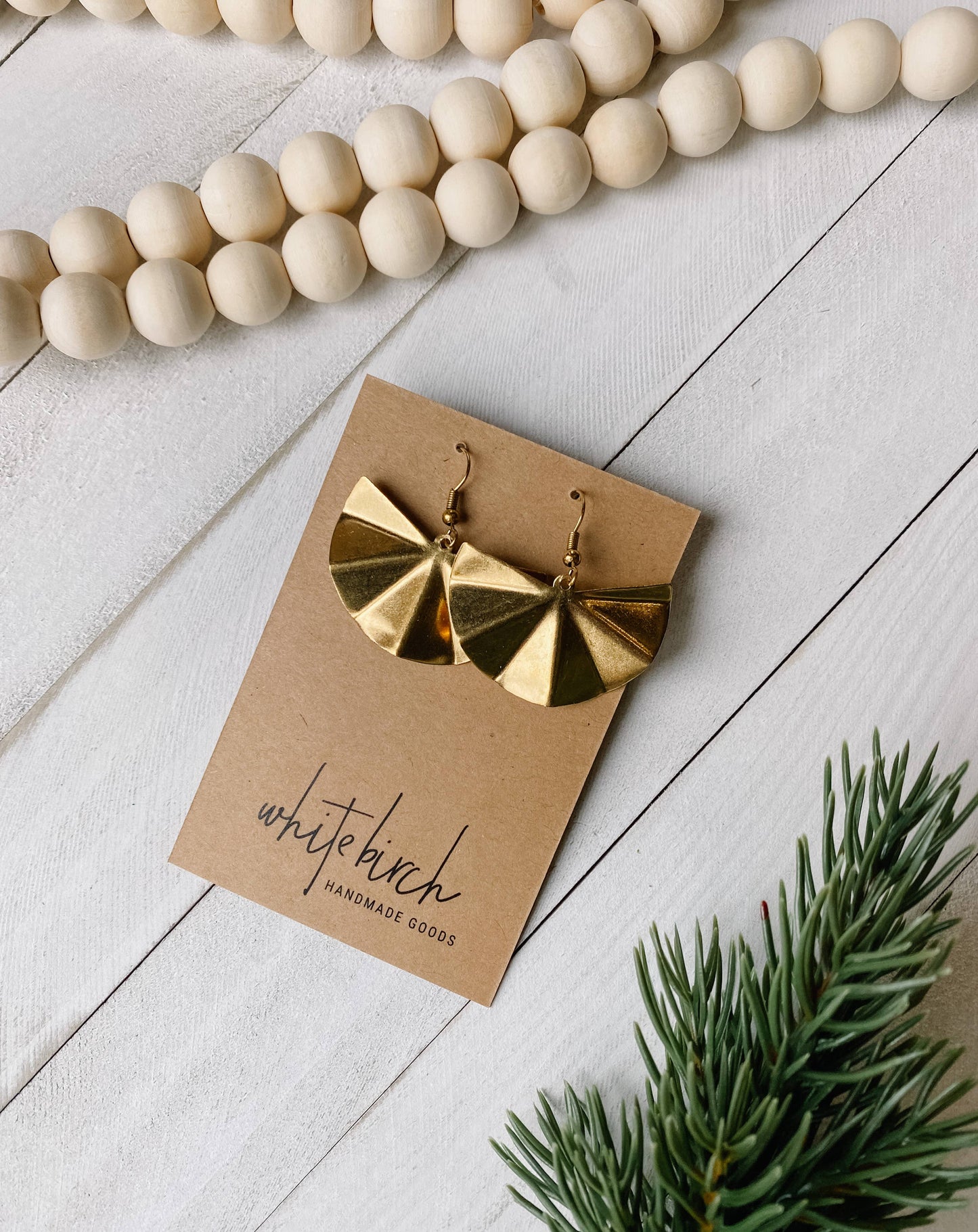 Brass Sparkle Statement Earrings