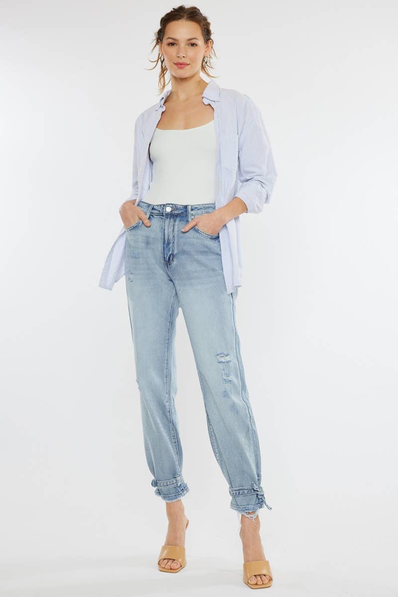 KC- High Rise Jogger Denim