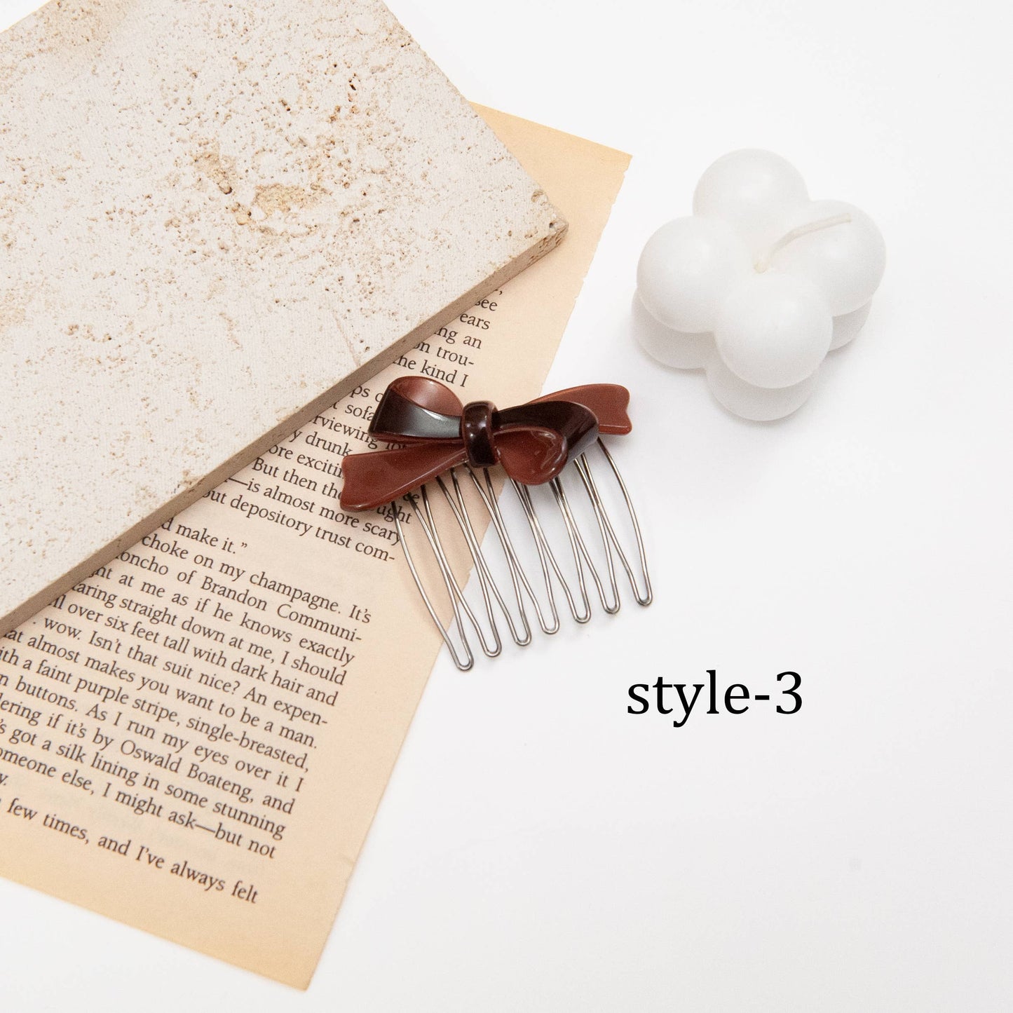 Acetate Bow Side Hair Comb