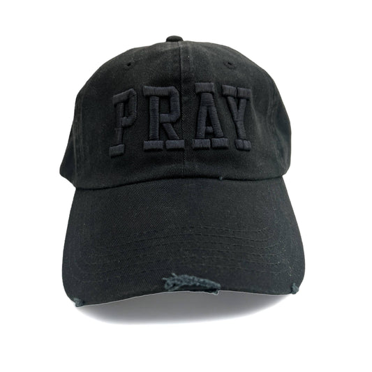 Pray Black Baseball Hat