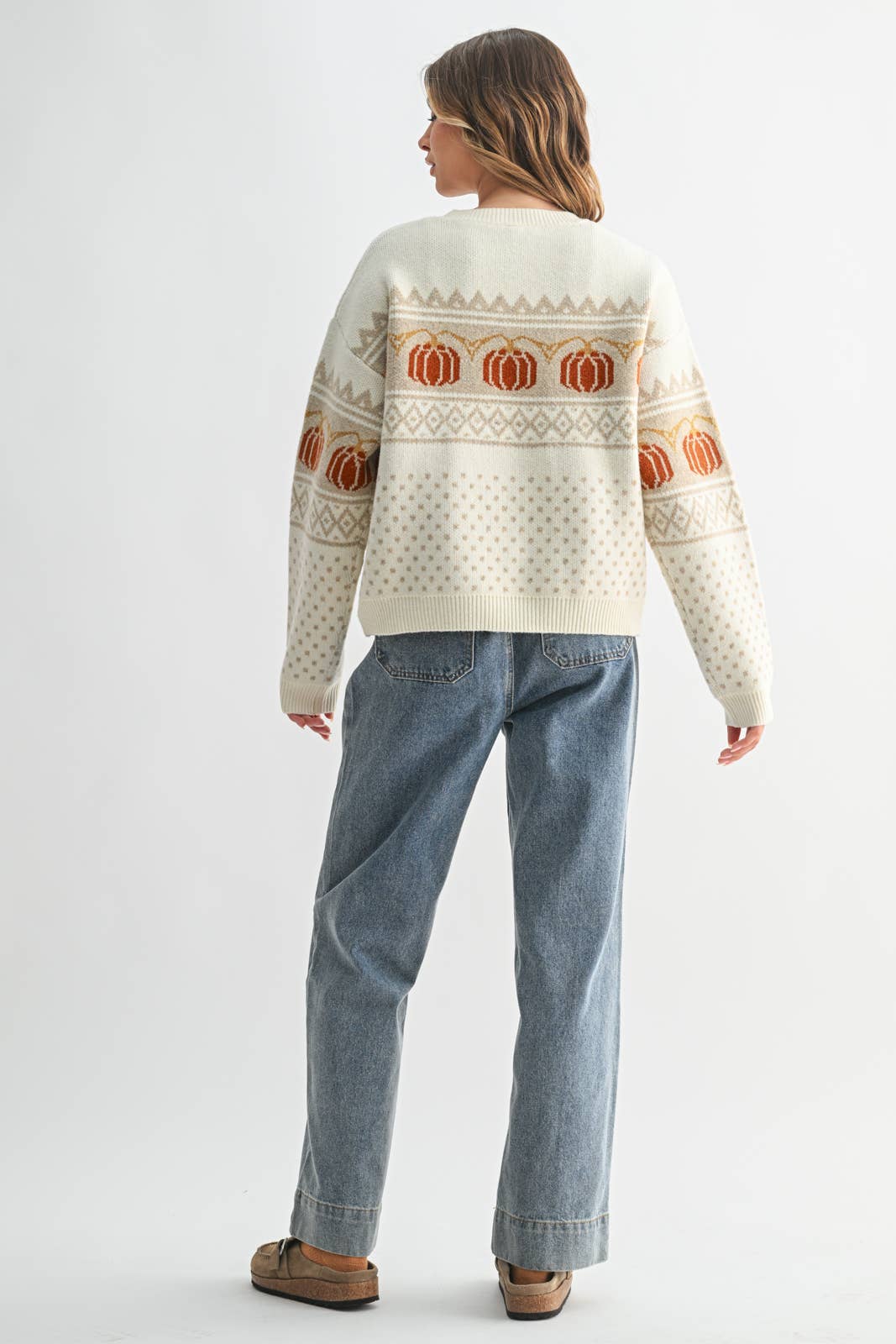 PUMPKIN JACQUARD SWEATER / WL25-11190
