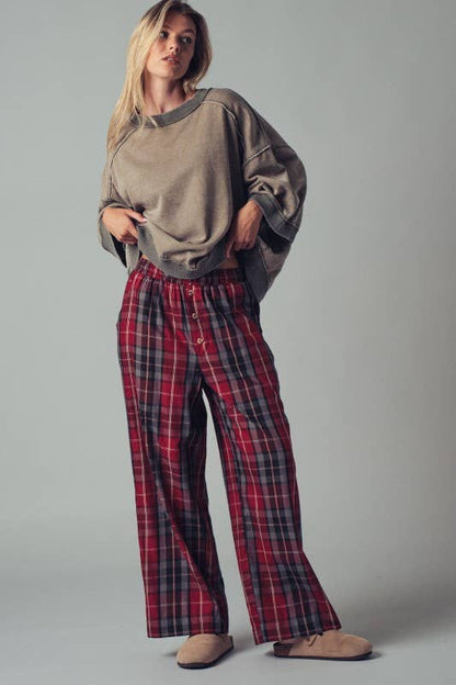 Oversized Seam Detail Pullover Top